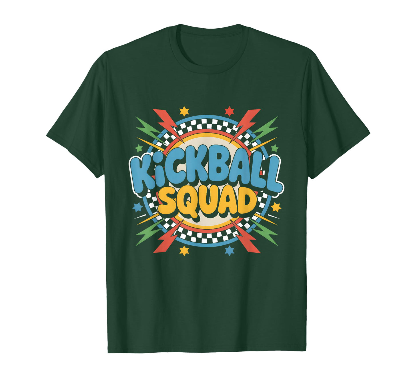 Kickball Squad Teammate Sports Lover Retro T-Shirt