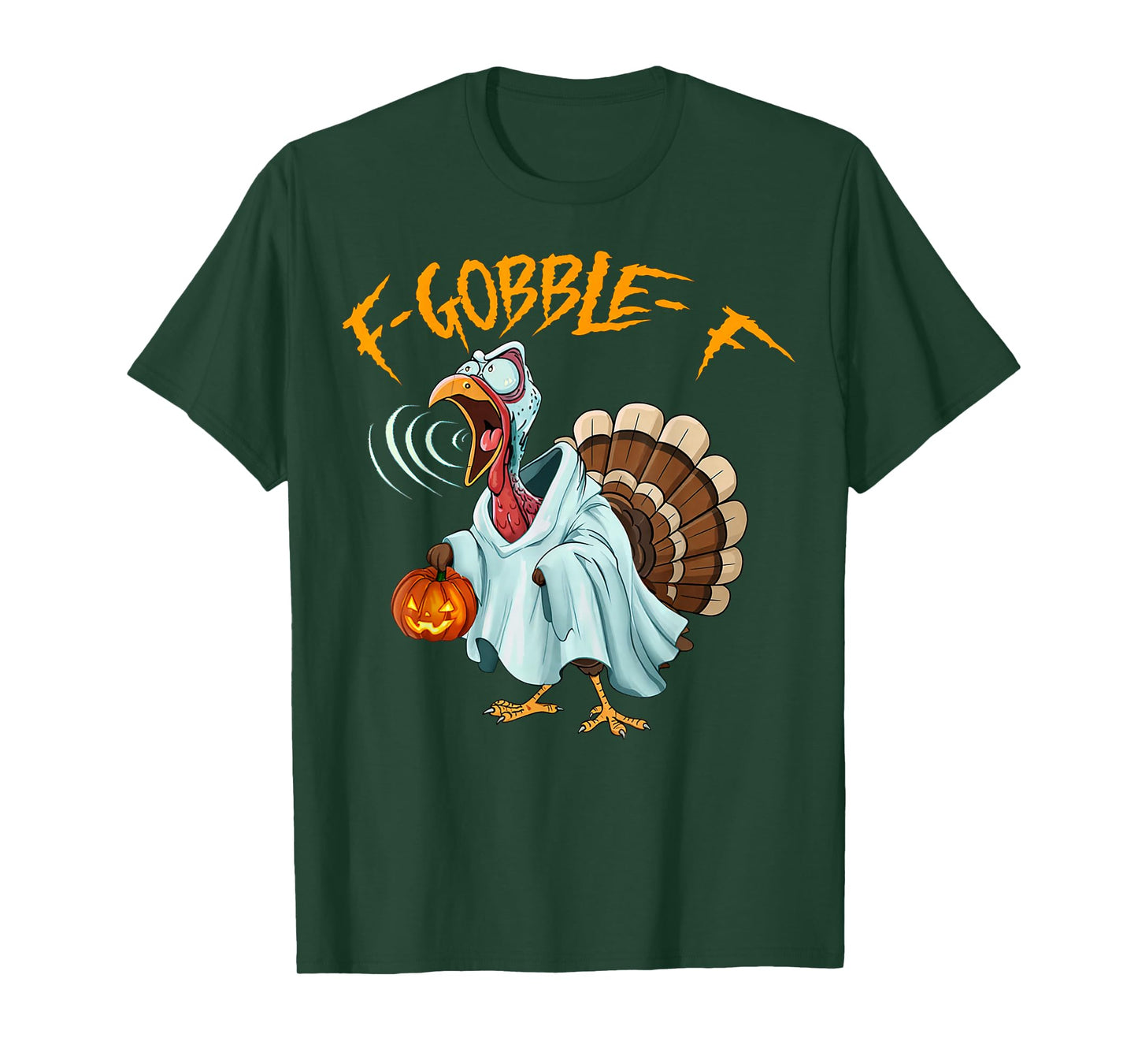 F-Gobble-F Funny Thanksgiving Turkey Halloween Humor T-Shirt