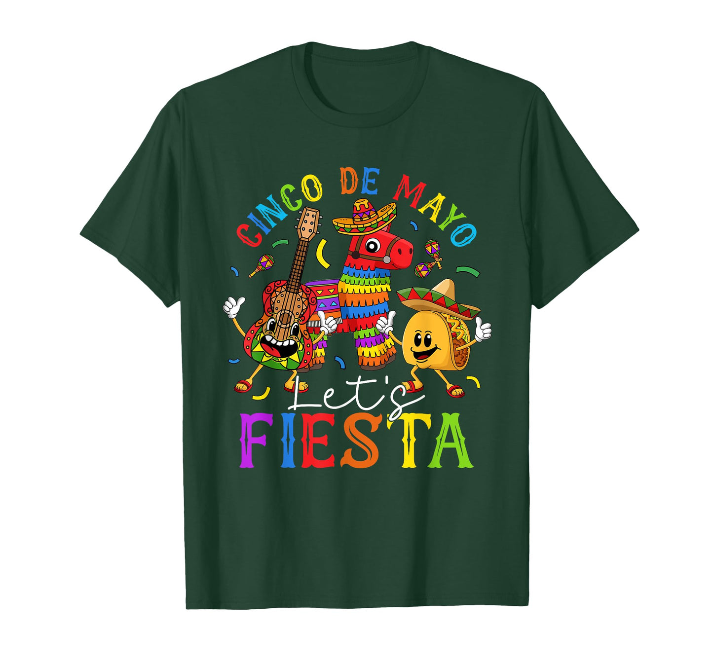 Cinco De Mayo Mexican Let's Fiesta Happy 5 De Mayo T-Shirt