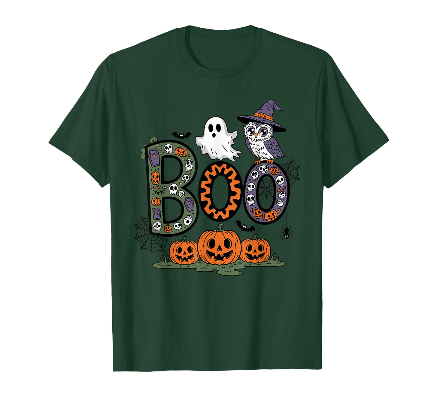 Spooky Season Boo Crew Funny Halloween for Family Matching T-Shirt