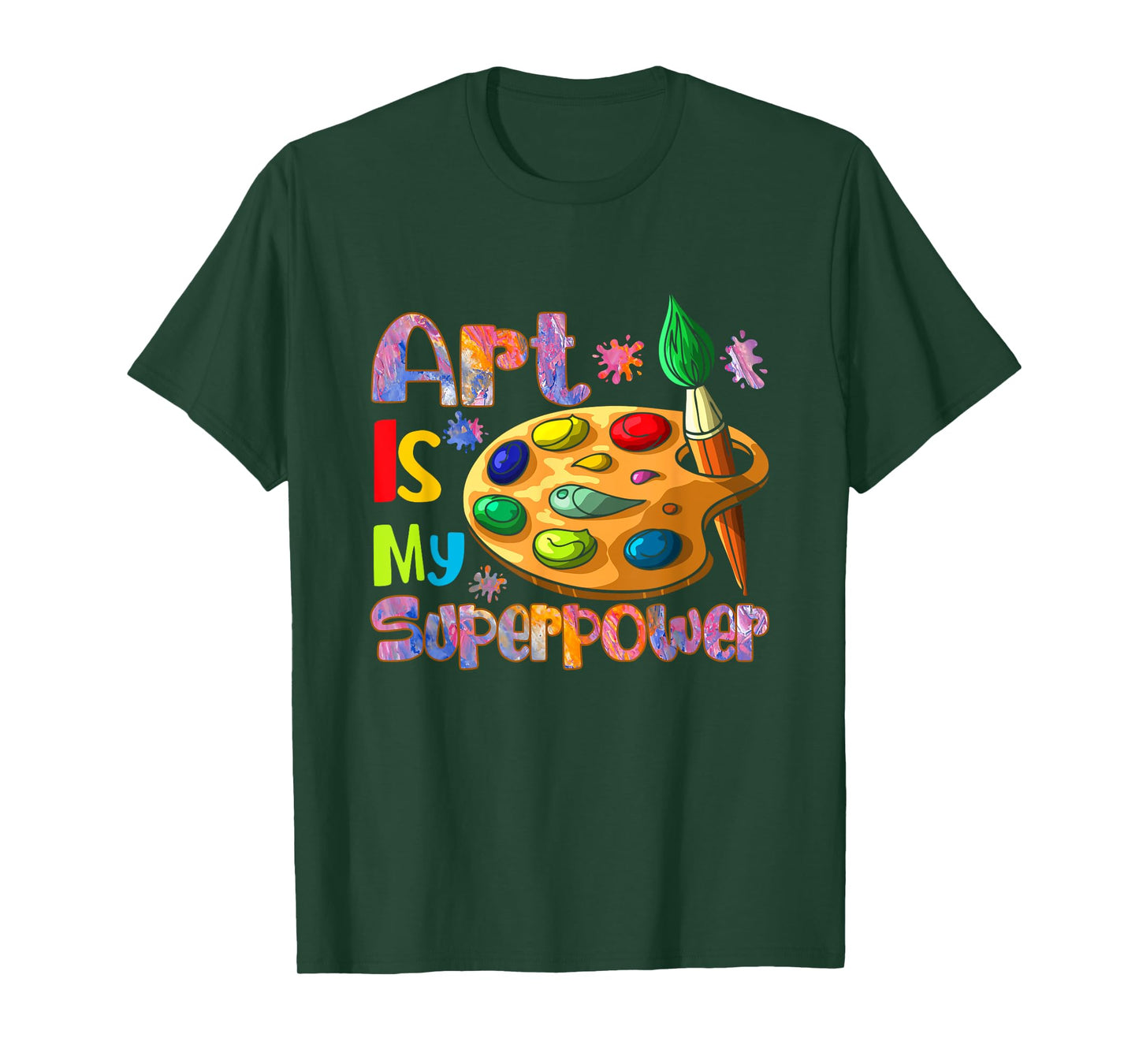 Art Is My Superpower Drawing Art Teacher Artists T-Shirt for Men Women