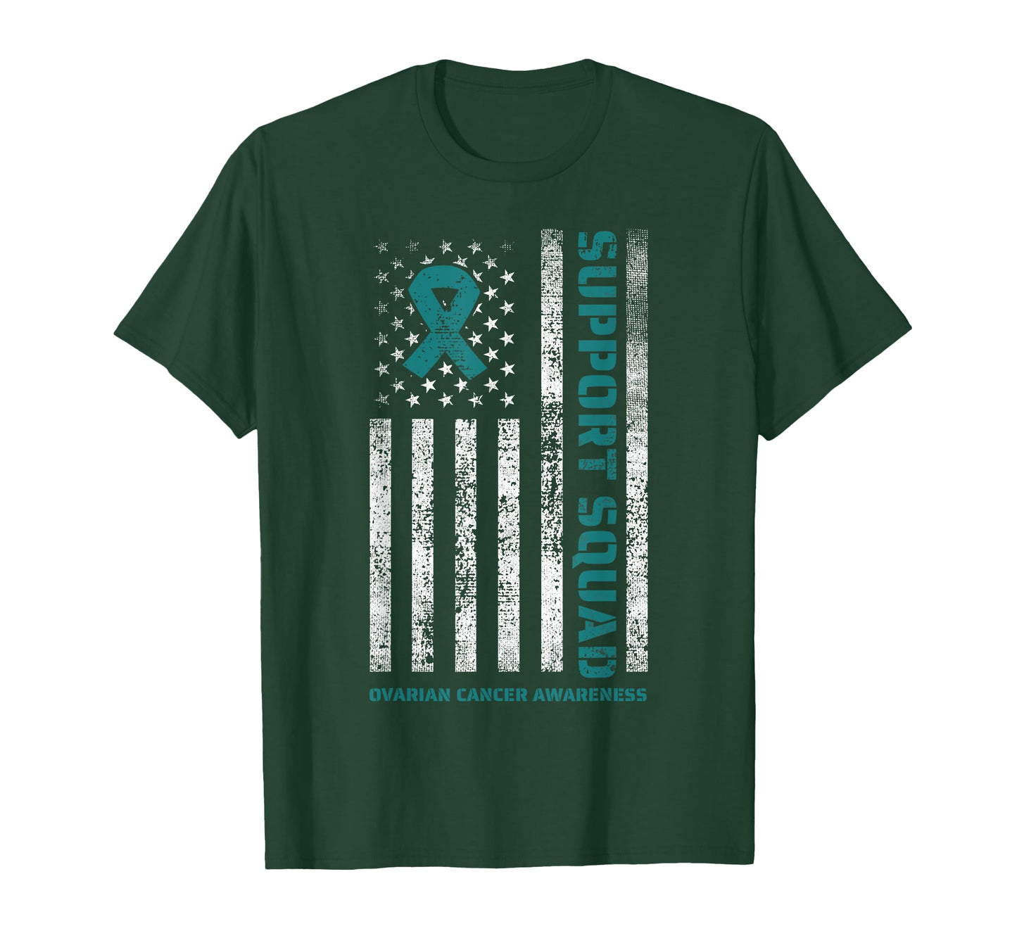 Ovarian Cancer Support Ovarian Cancer Awareness Squad T-Shirt