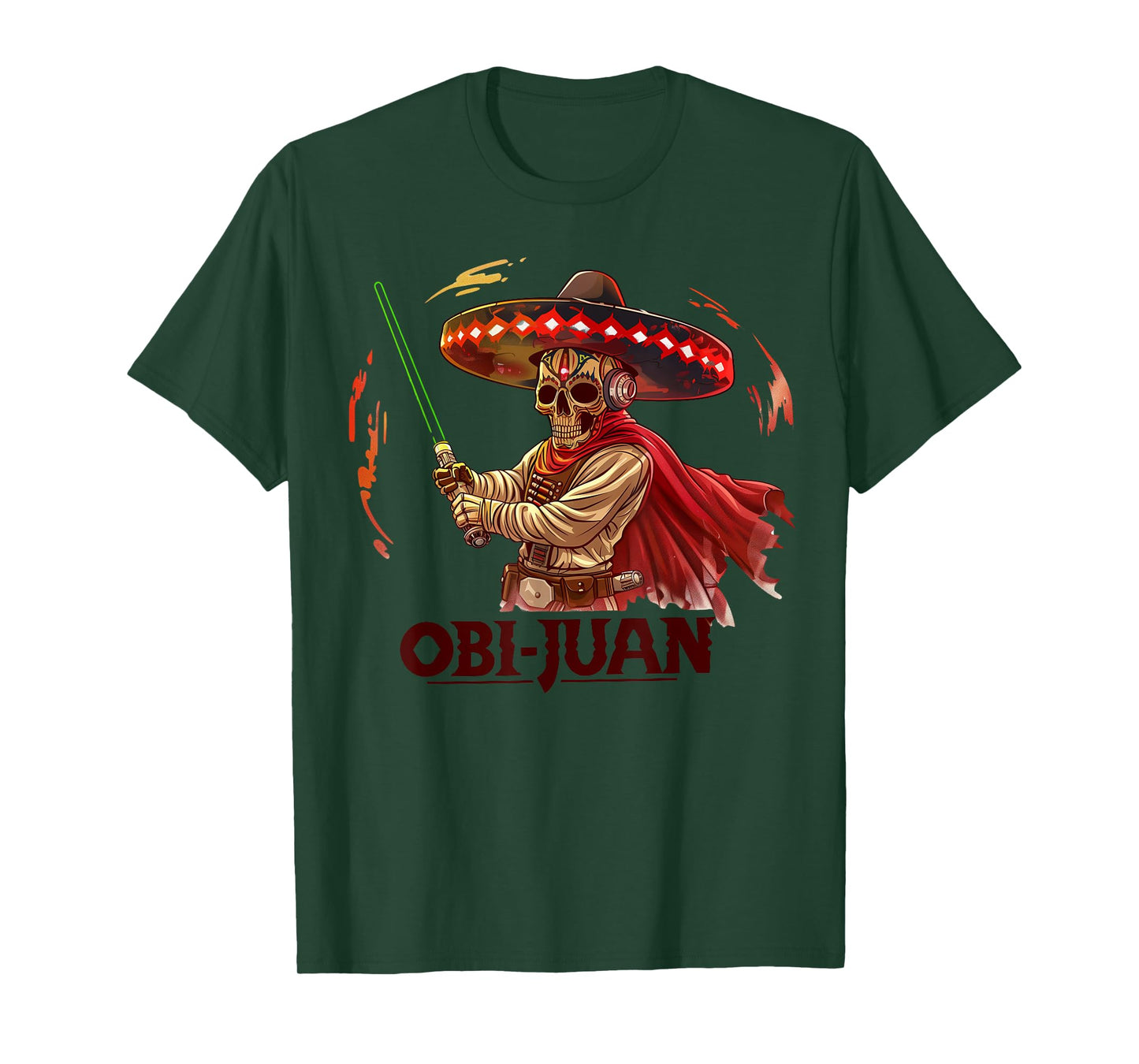 Mexican Obi Juan Movie Parody Cinco De Gaming T-Shirt