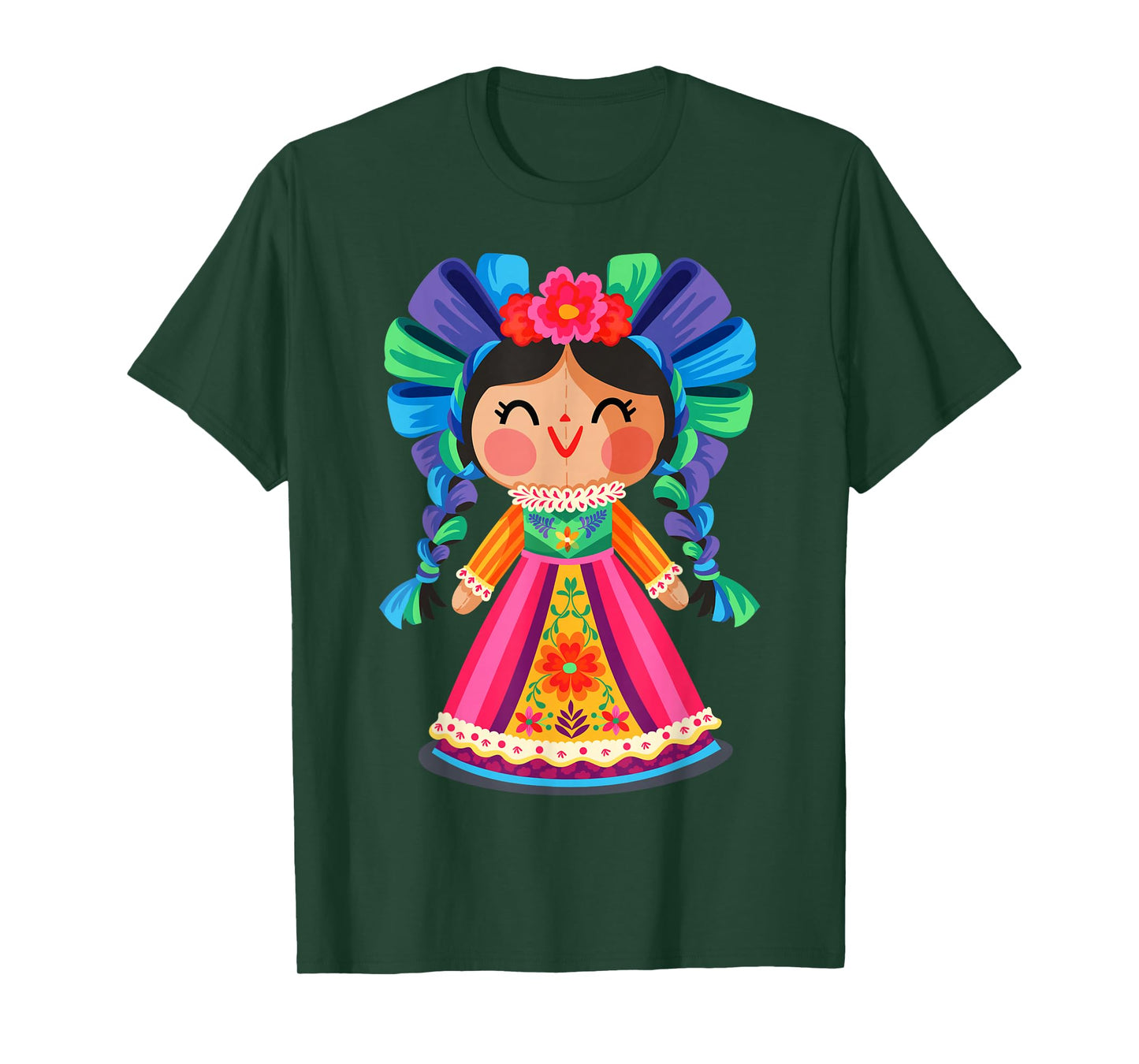 Muñeca María Lele Tradicional Mexicana Otomi Típica T-Shirt
