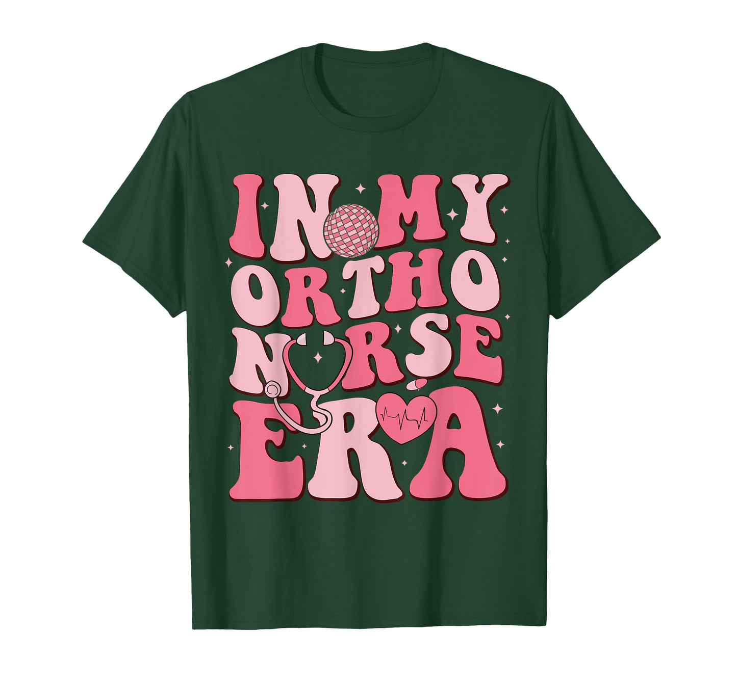 Retro Groovy Disco In My Ortho Nurse Era T-Shirt