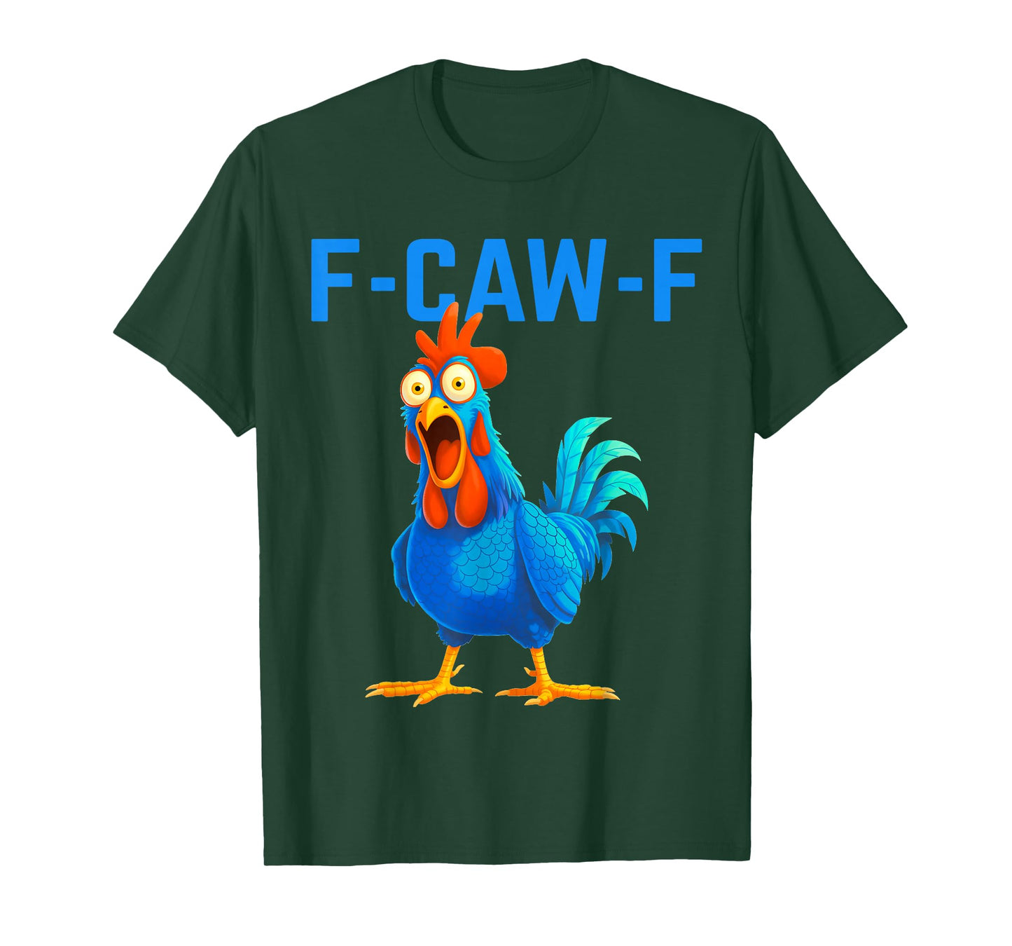 Funny F-Caw-F Chicken Shirts, FCAWF Chicken Vintage Retro T-Shirt