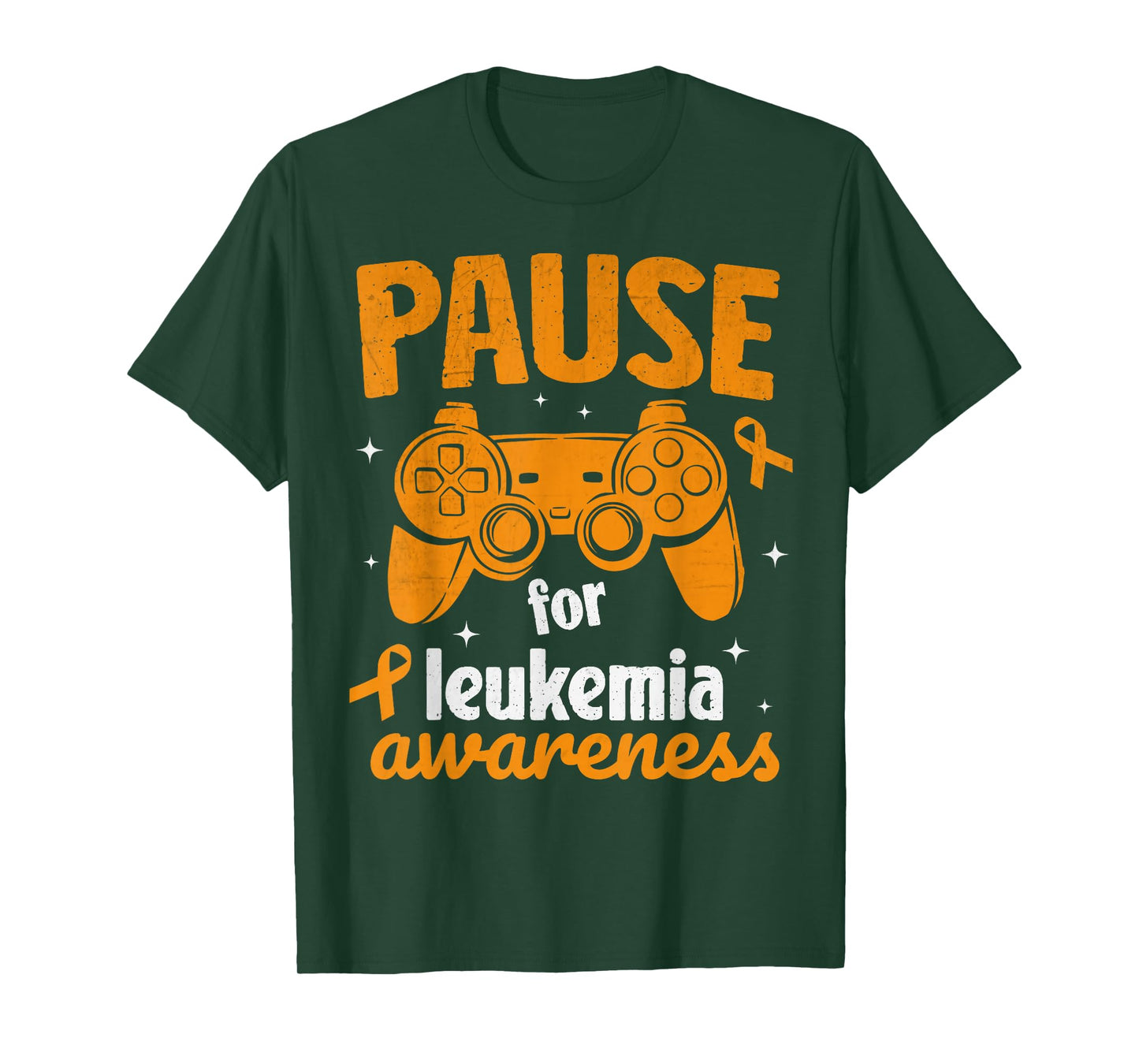 Pause For Childhood Leukemia Awareness Month Kids Gamer Boys T-Shirt