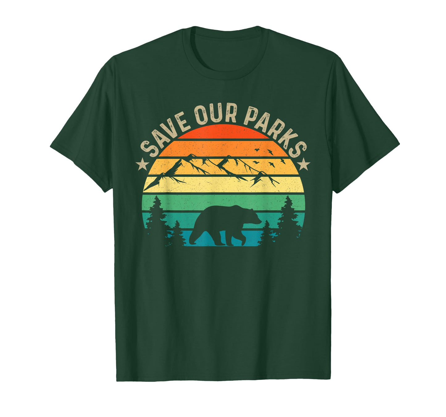 Save Our National Parks Retro Hiking T-Shirt