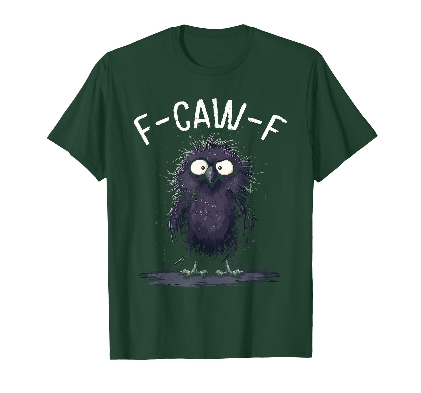 Funny F-Caw-F Black Crow Bird T-Shirt