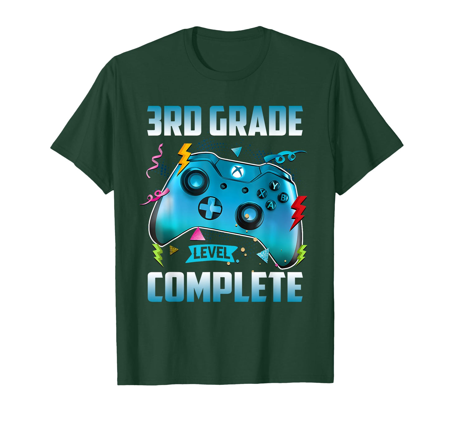 3rd Grade Level Complete Last Day Of School Controller Boys T-Shirt