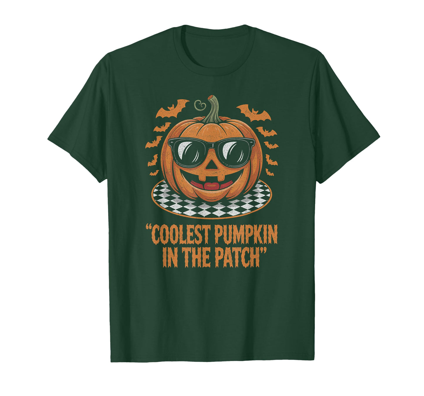 Coolest Pumpkin in The Patch Halloween Boys Girls Kids T-Shirt