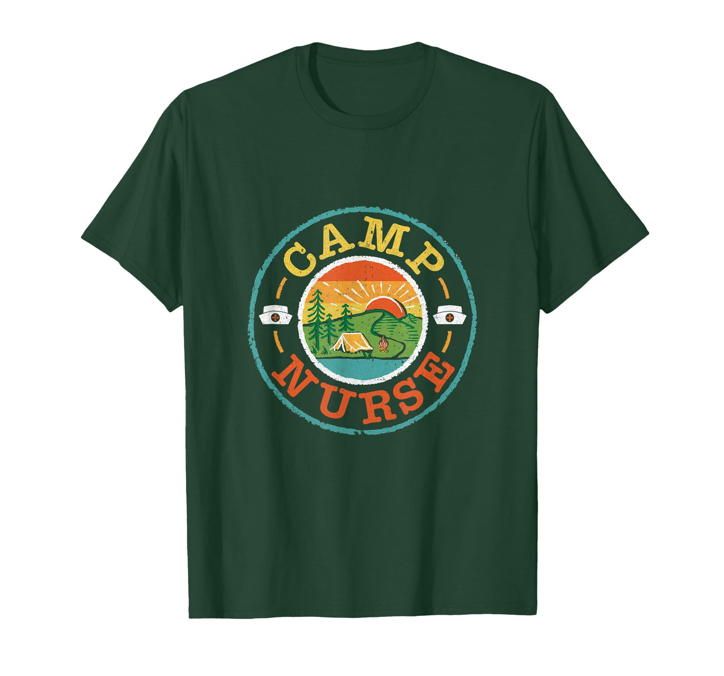 Camp Nurse Camping Nursing Registered Nurse Camper T-Shirt