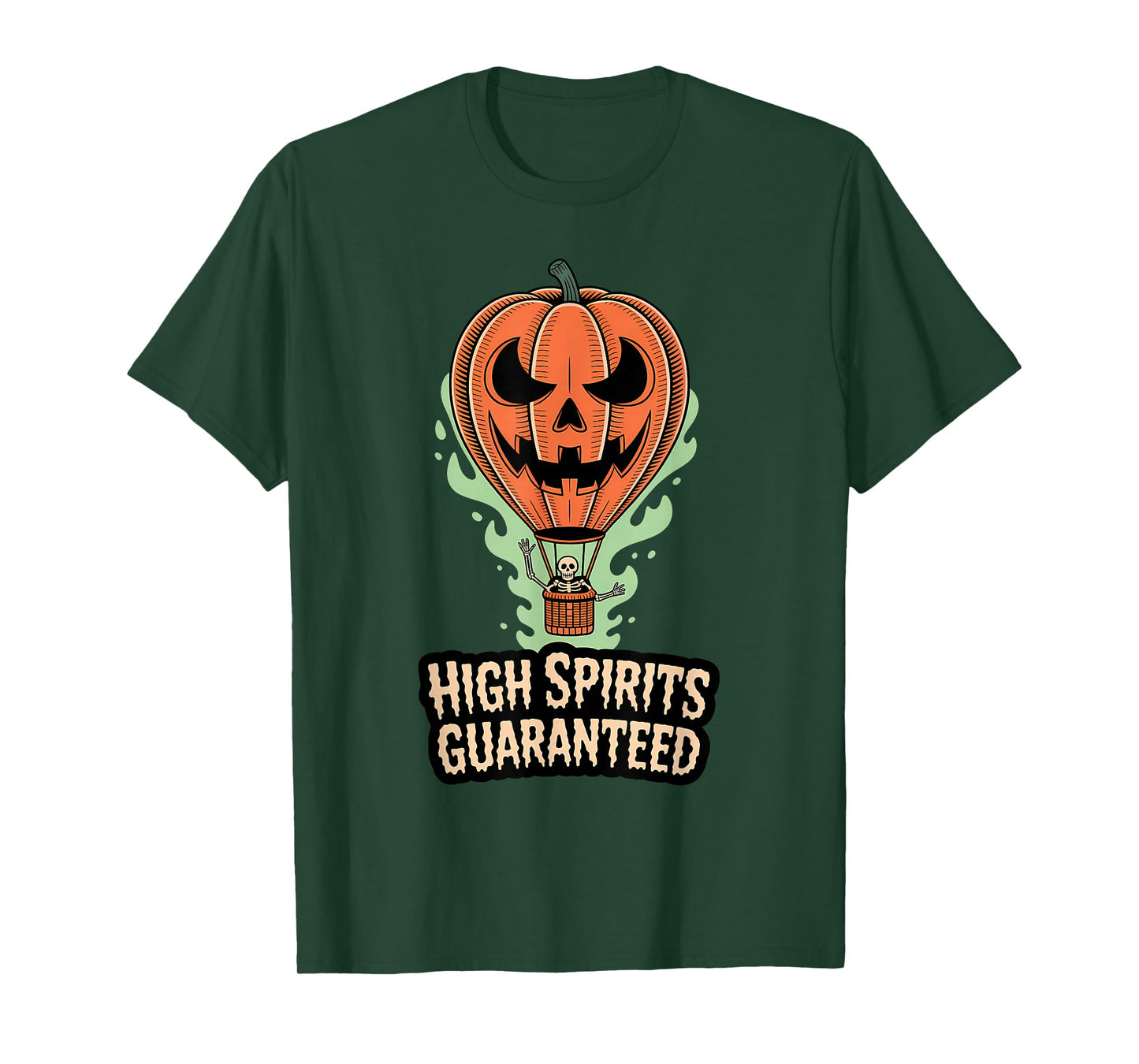 Skeleton Balloon Pilot Halloween Funny Spooky Flight T-Shirt