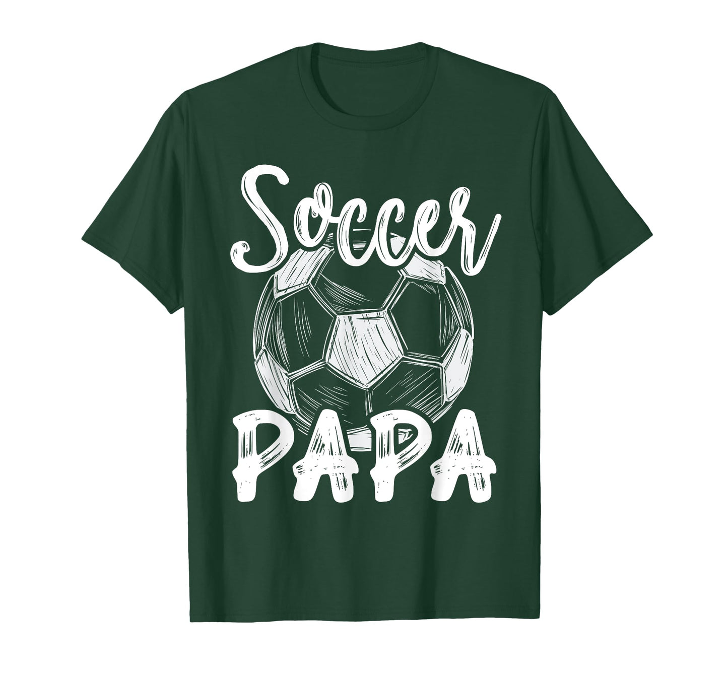 Soccer Papa For Men Family Matching Team Player Soccer Ball T-Shirt