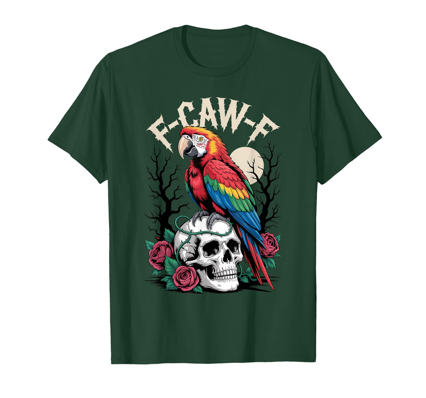 Funny F-Caw-F Macaw Parrot Sound Meme Humor T-Shirt