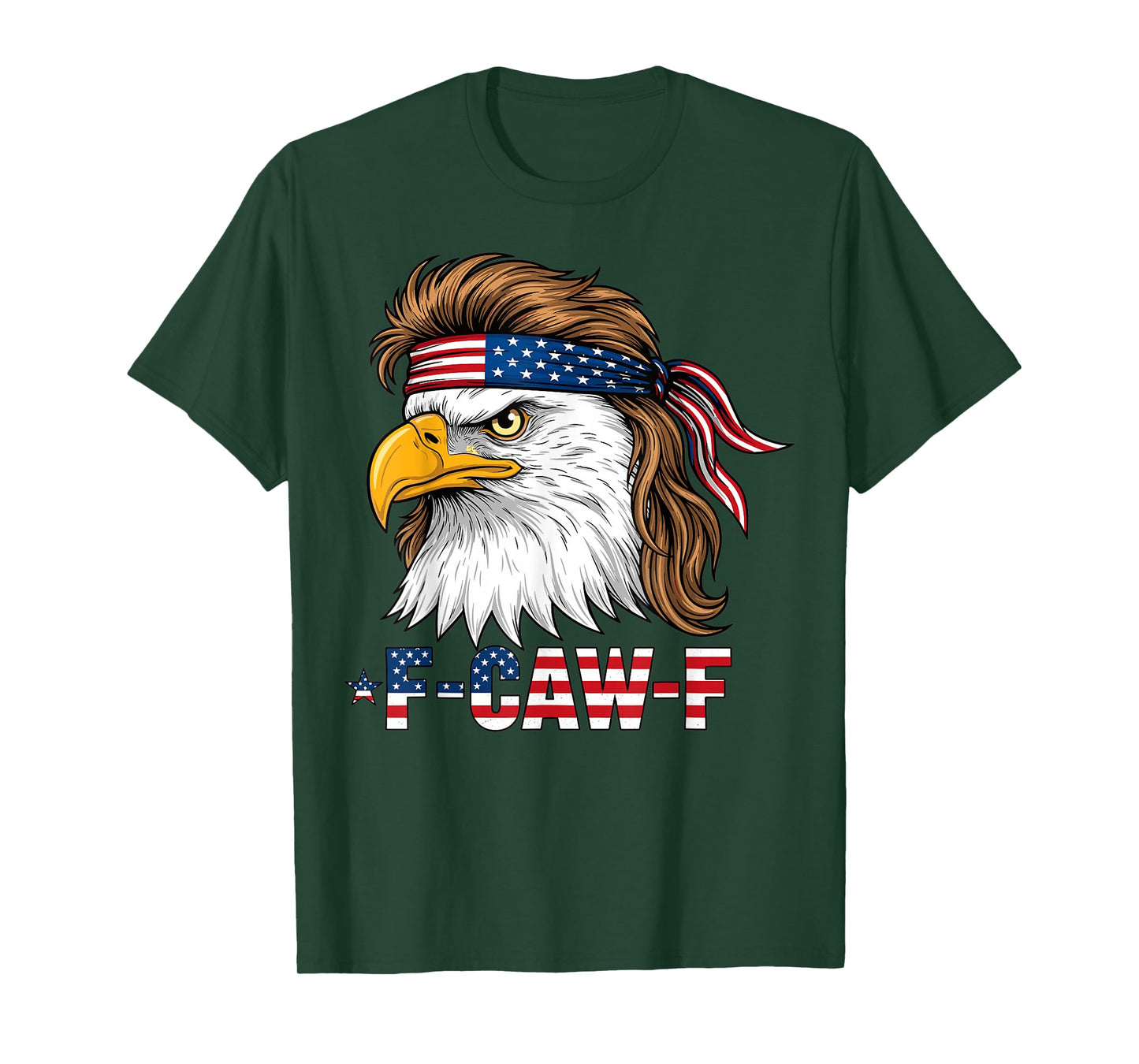 American Bald Eagle F Caw F Bandana Patriotic Design T-Shirt