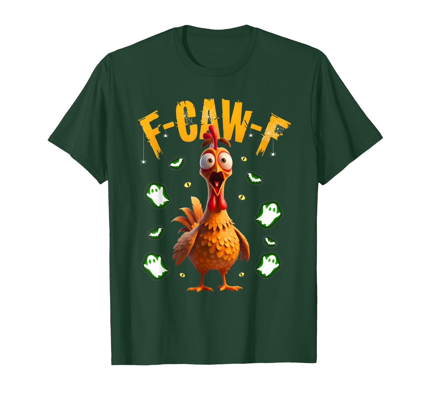 Chicken F-Caw-F Scary Halloween Costume Tee T-Shirt