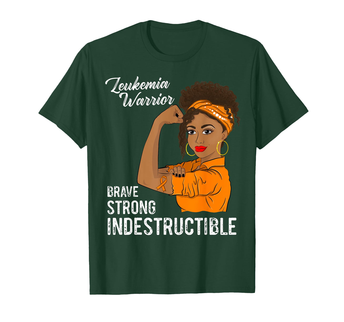 Leukemia Warrior Indestructible Cancer Survivor Awareness T-Shirt