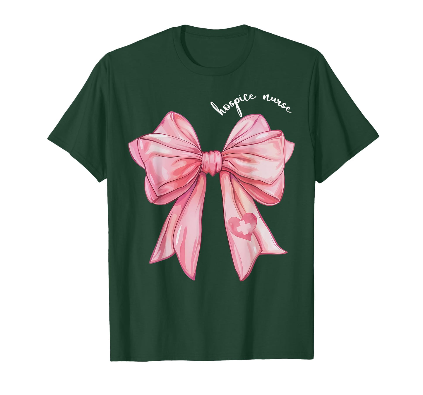 Coquette Bow Hospice Nurse Hospice Aide Palliative Care T-Shirt