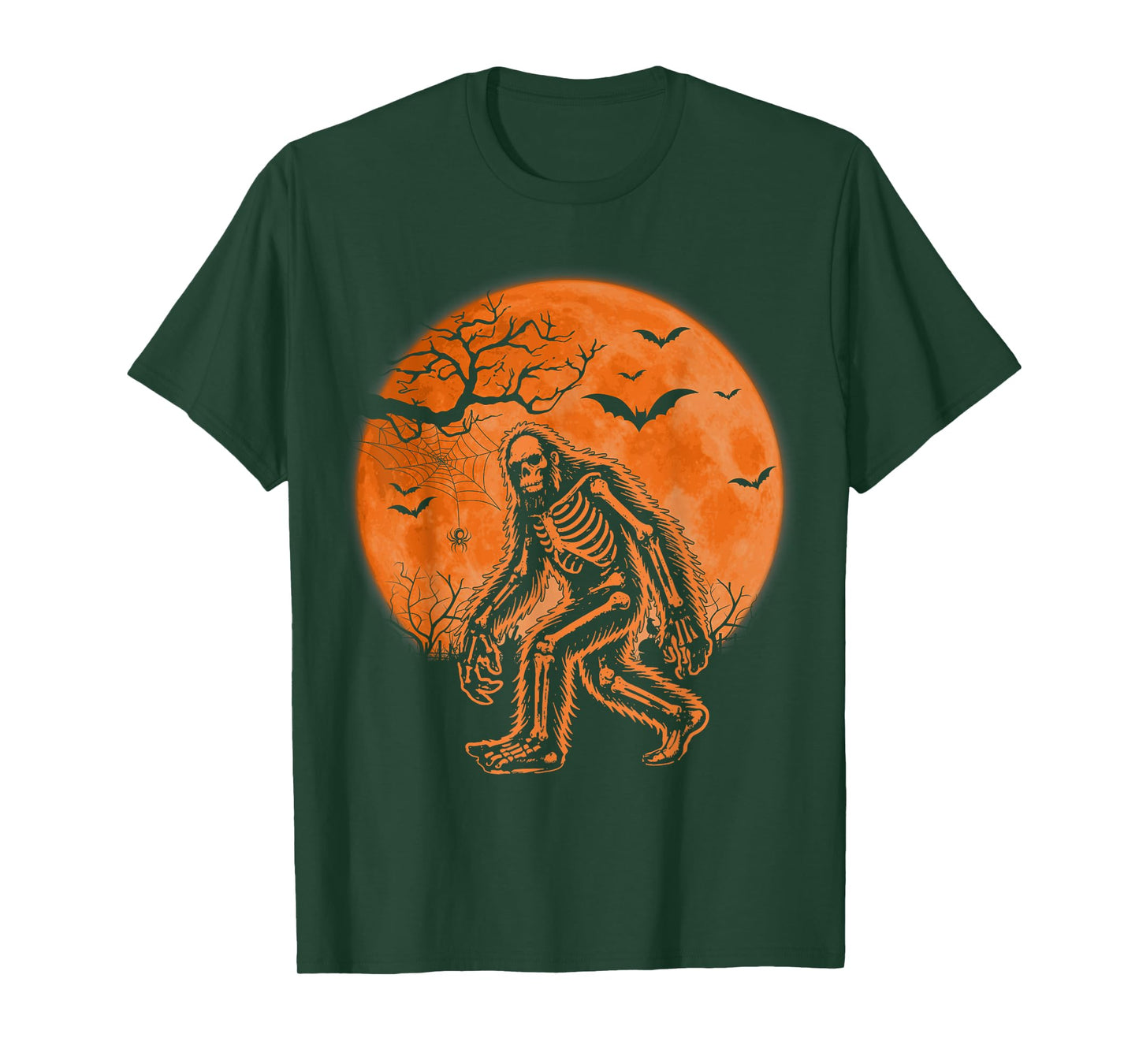 Halloween Skeleton Bigfoot Scary Monster Present T-Shirt