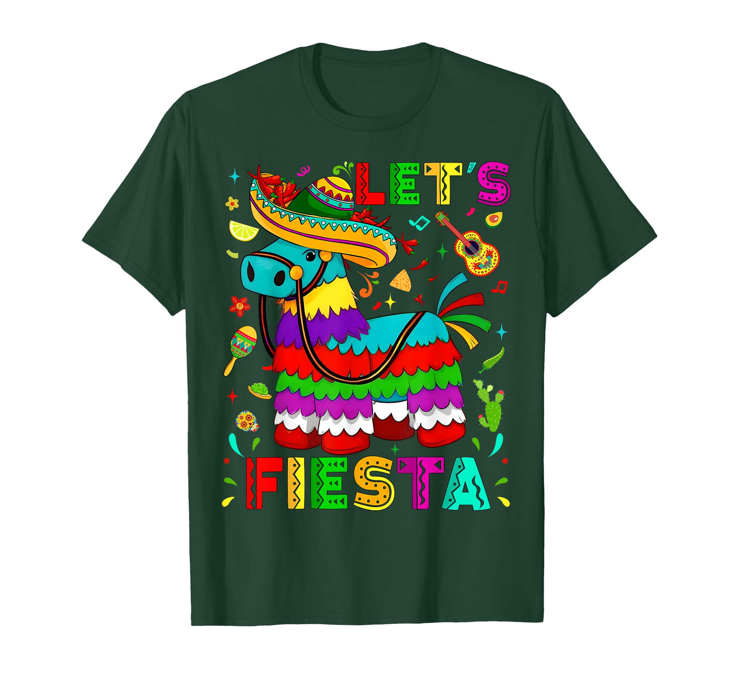 Cinco de Mayo Party Let's Fiesta Pinatas Funny Mexican Party T-Shirt