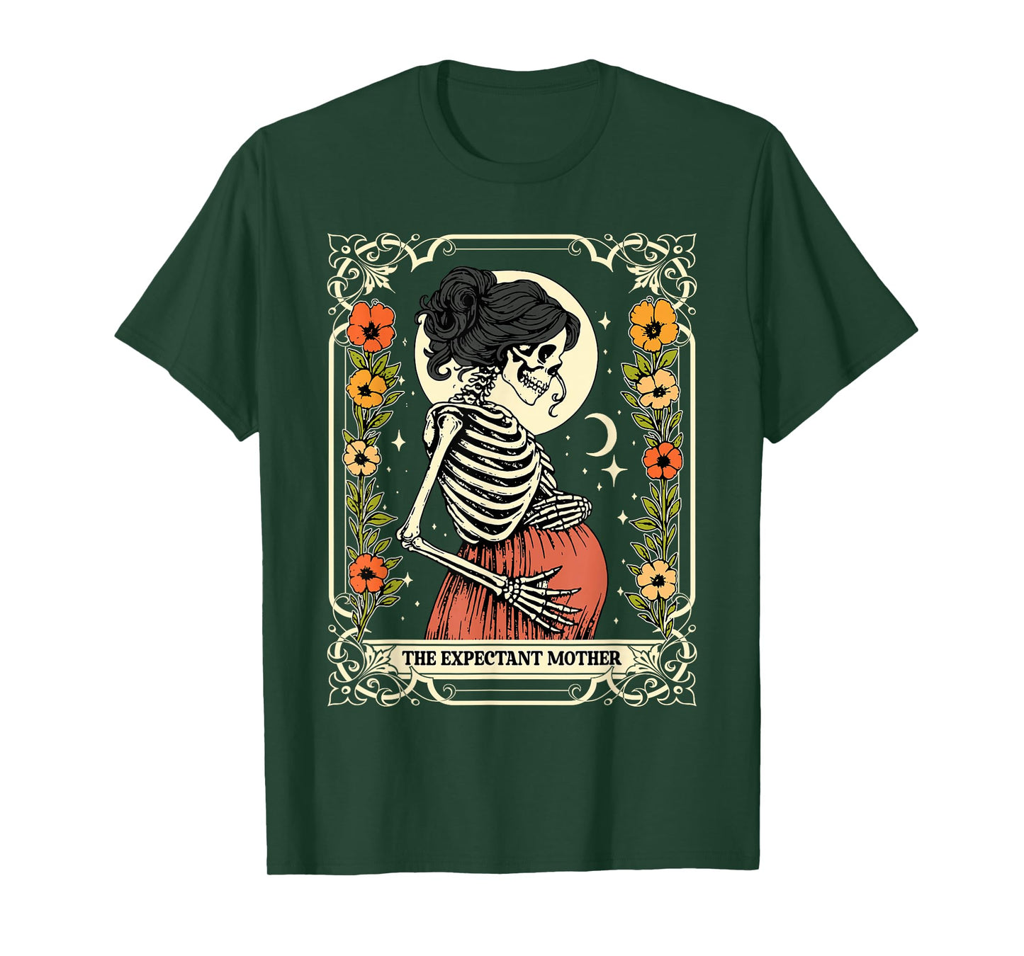 The Expectant Mother Halloween Pregnancy Pregnant Spooky Mom T-Shirt