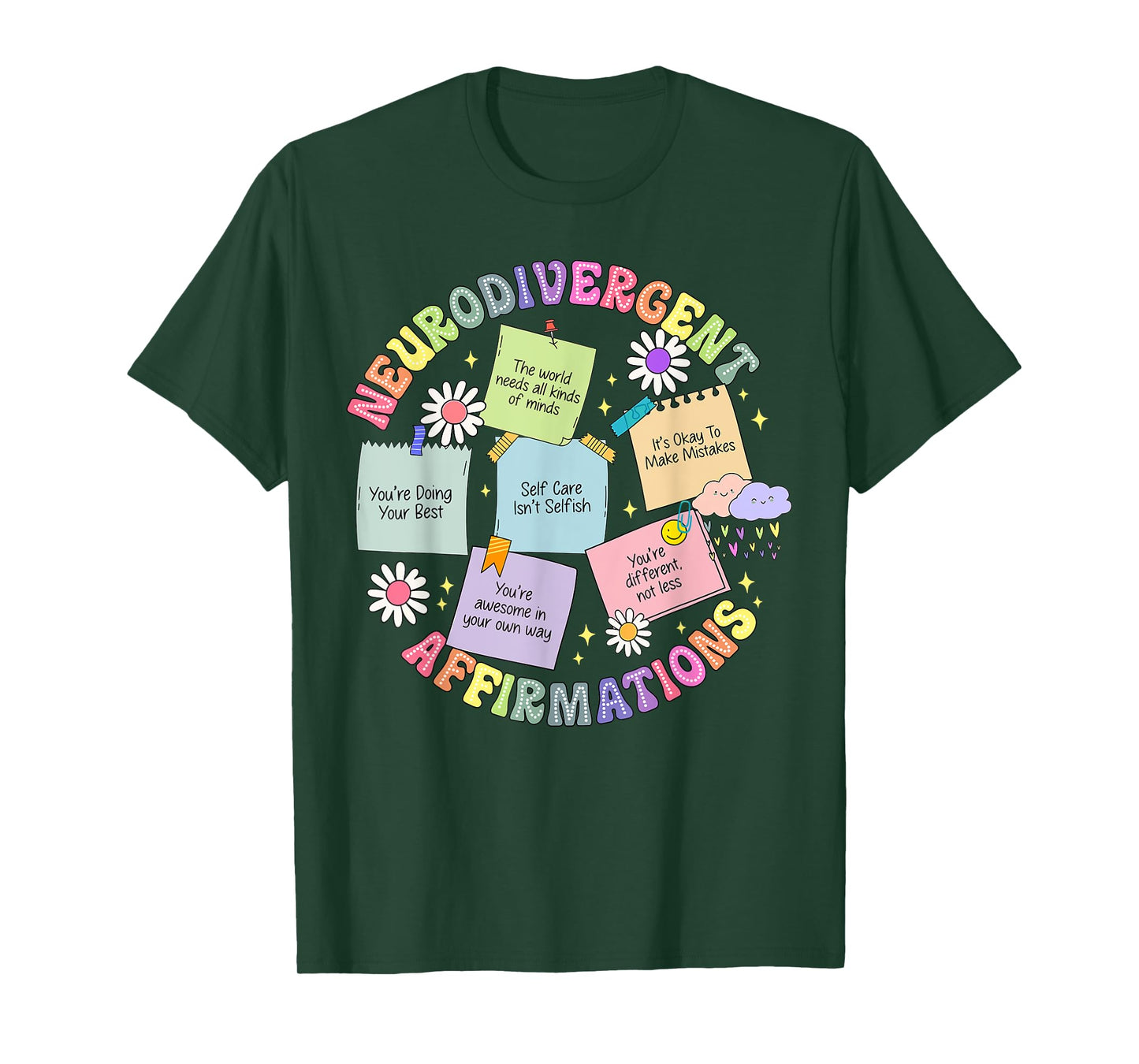 Neurodivergent Affirmations Autism Awareness Understand Love T-Shirt