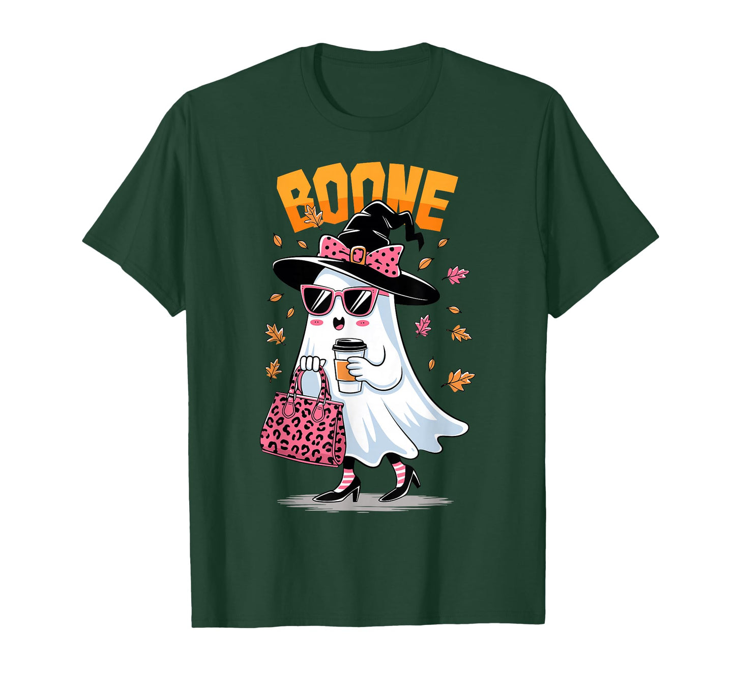 Retro Boo Boone Girls First Name Funny Halloween Ghost 2025 T-Shirt