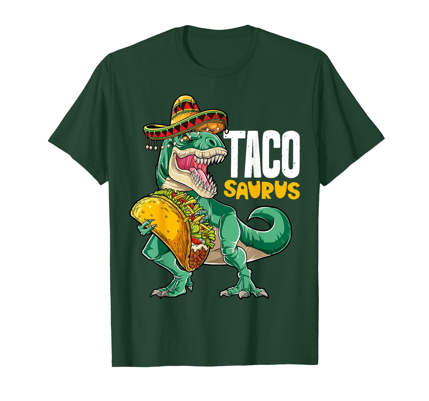Tacosaurus Taco Dinosaur T rex Funny Cinco de Mayo Men Women T-Shirt