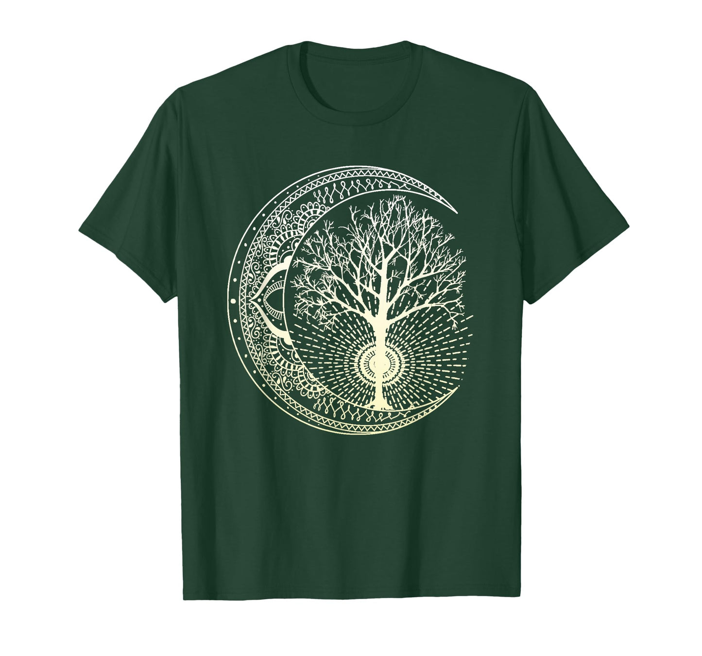 Mandala T-Shirt Tree of Life Tattoo Style Shirt T-Shirt