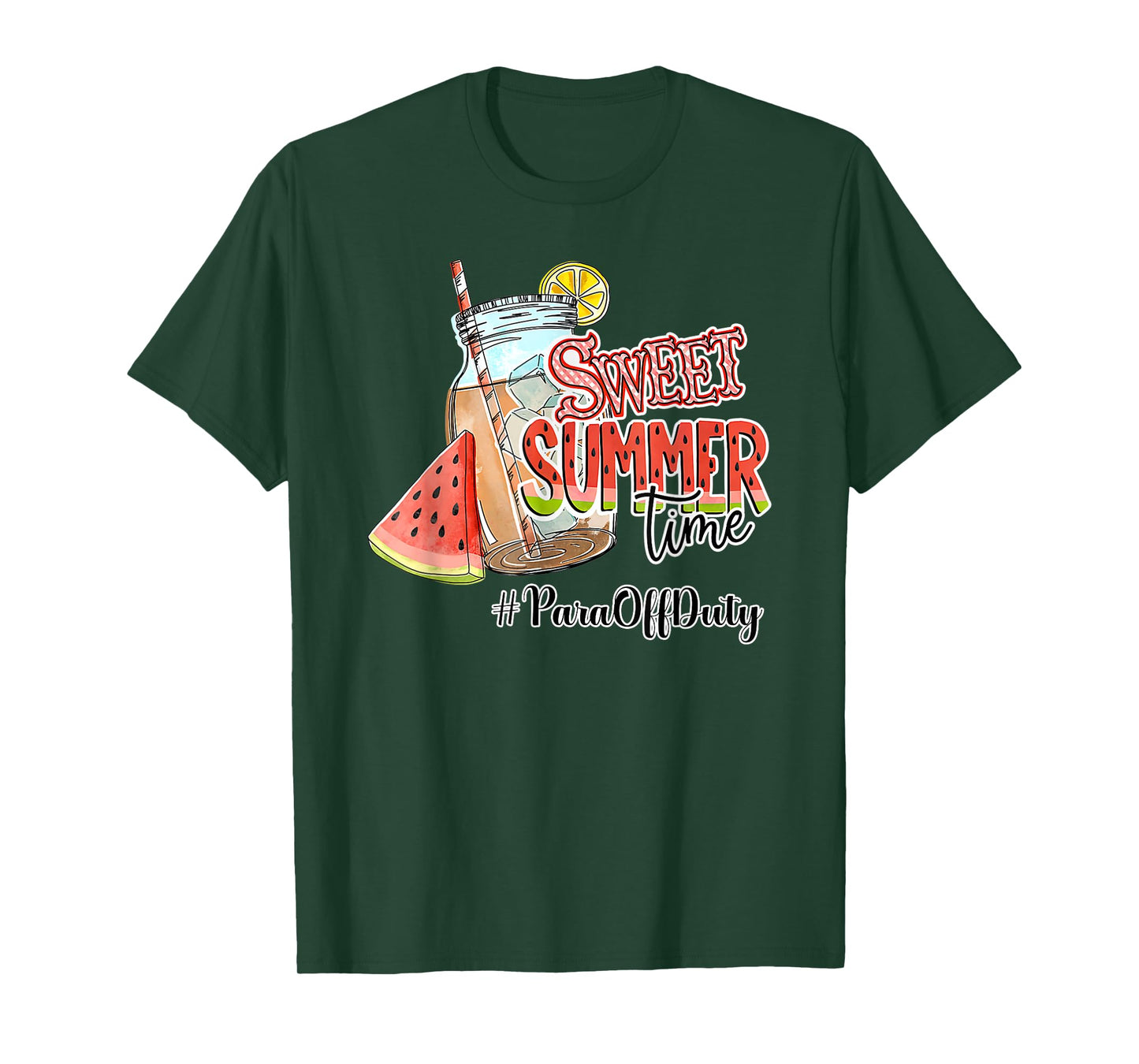 Sweet Summer Time Happy Last Day Of School PARA Off Duty Men Women T-Shirt