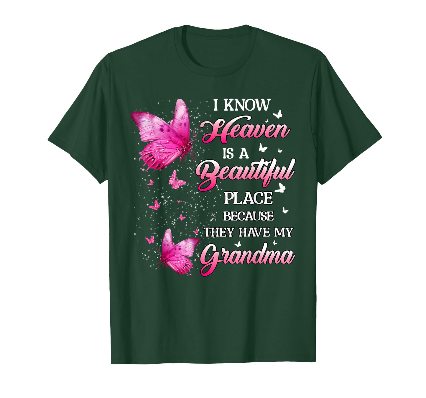 Grandma Is My Guardian Angel In Heaven Memorial Day Women T-Shirt