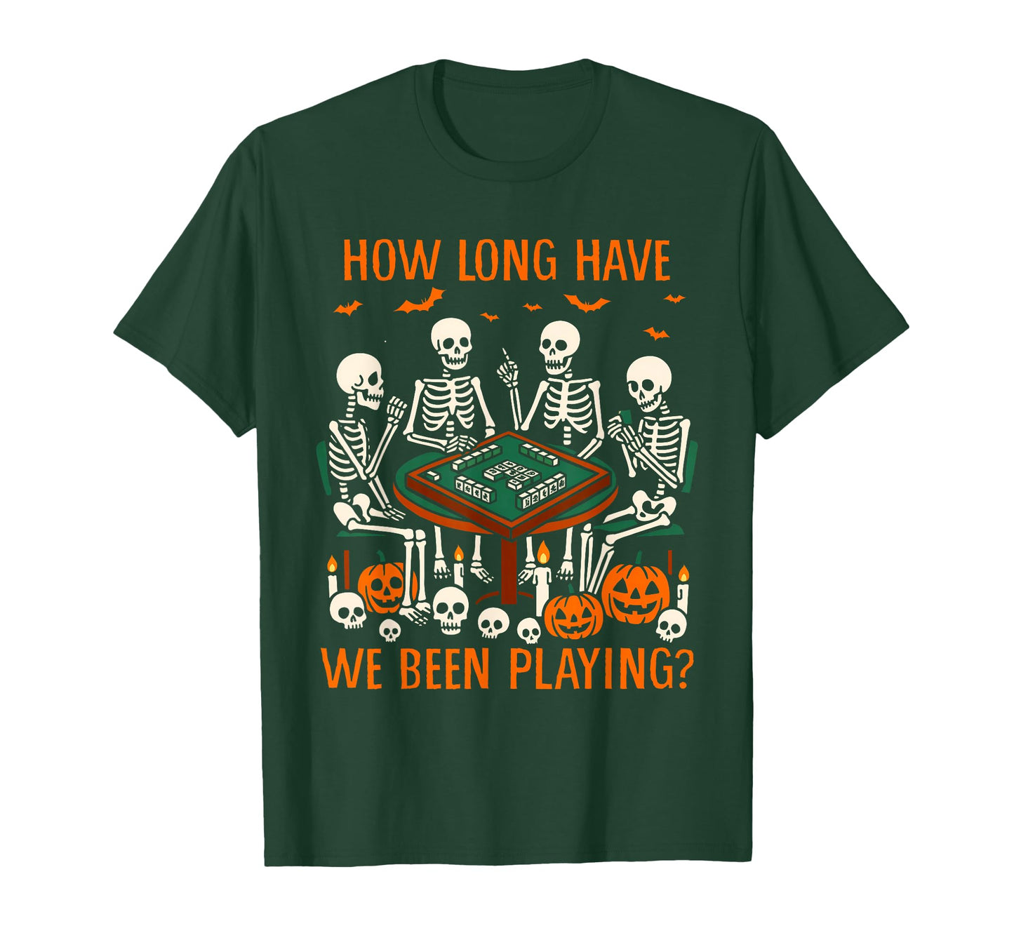 Halloween Vibes Mahjong Lover How Long Have We Been Playing T-Shirt