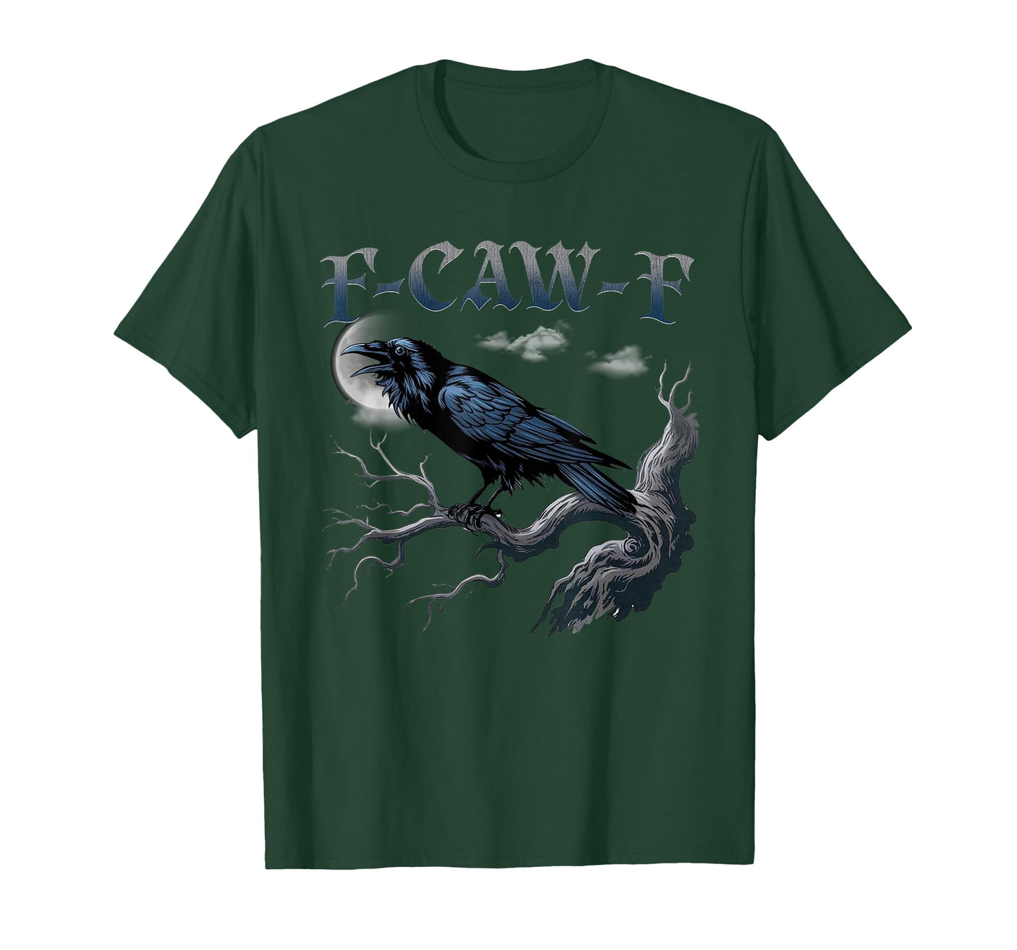 Black Crow, F-Caw-F Funny Black Bird T-Shirt
