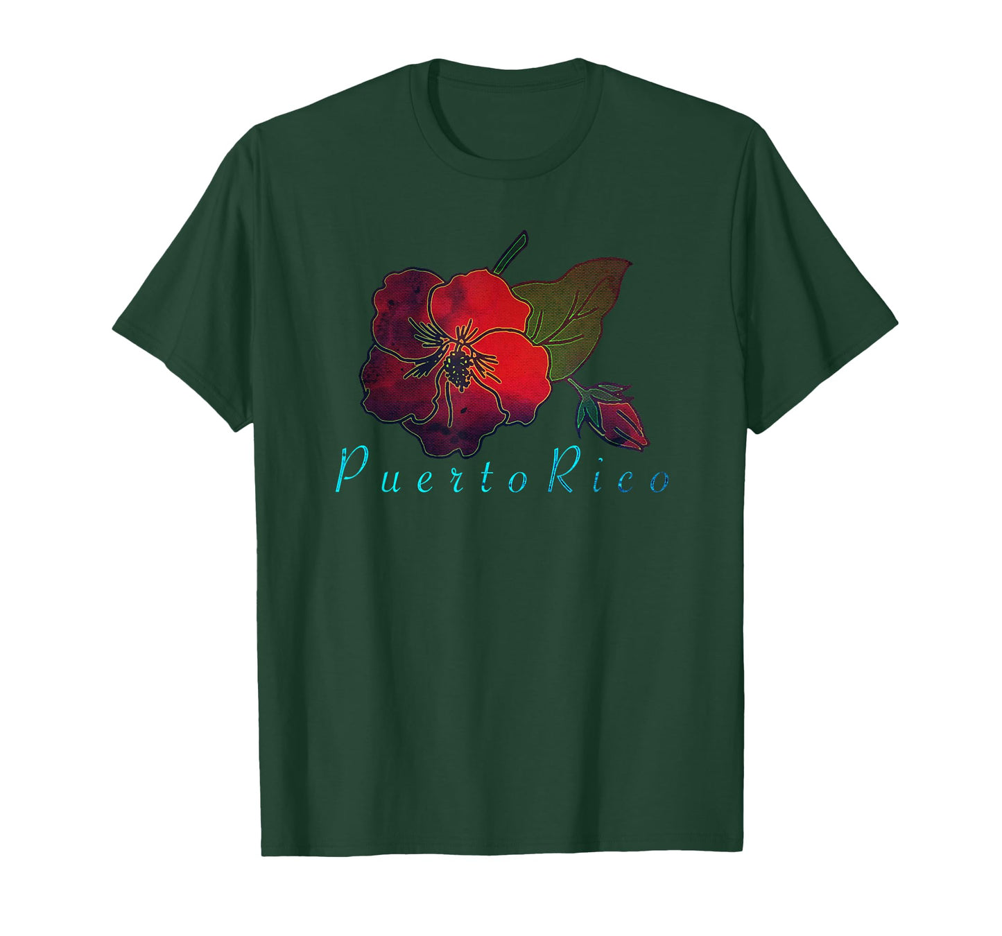 Flor de Maga Boricua Puerto Rico T-Shirt