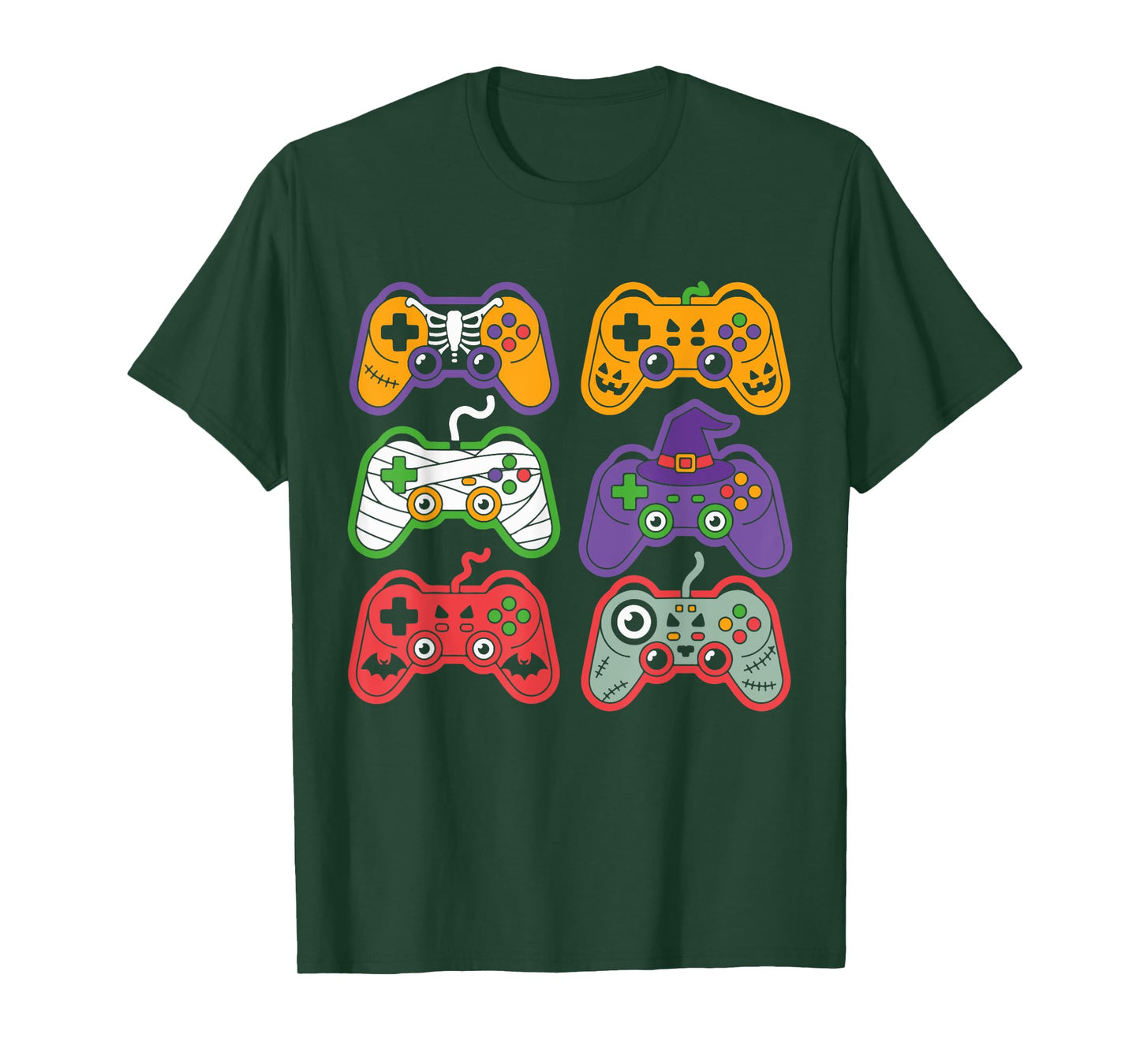 Halloween Skeleton Zombie Gaming Controllers Mummy T-Shirt