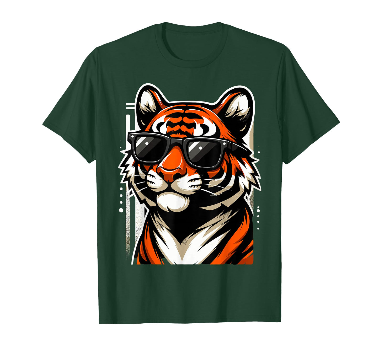 Funny Tiger with Sunglasses Wildcat Tiger T-Shirt