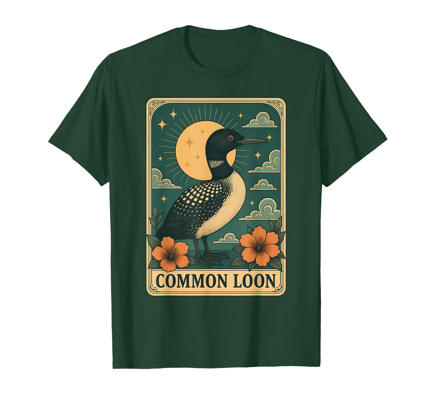 Common Loon Tarot Card T-Shirt