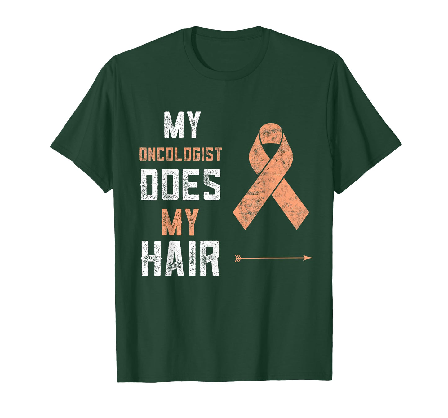 Uterine Cancer My Oncologist Does My Hair Endometrial Cancer T-Shirt