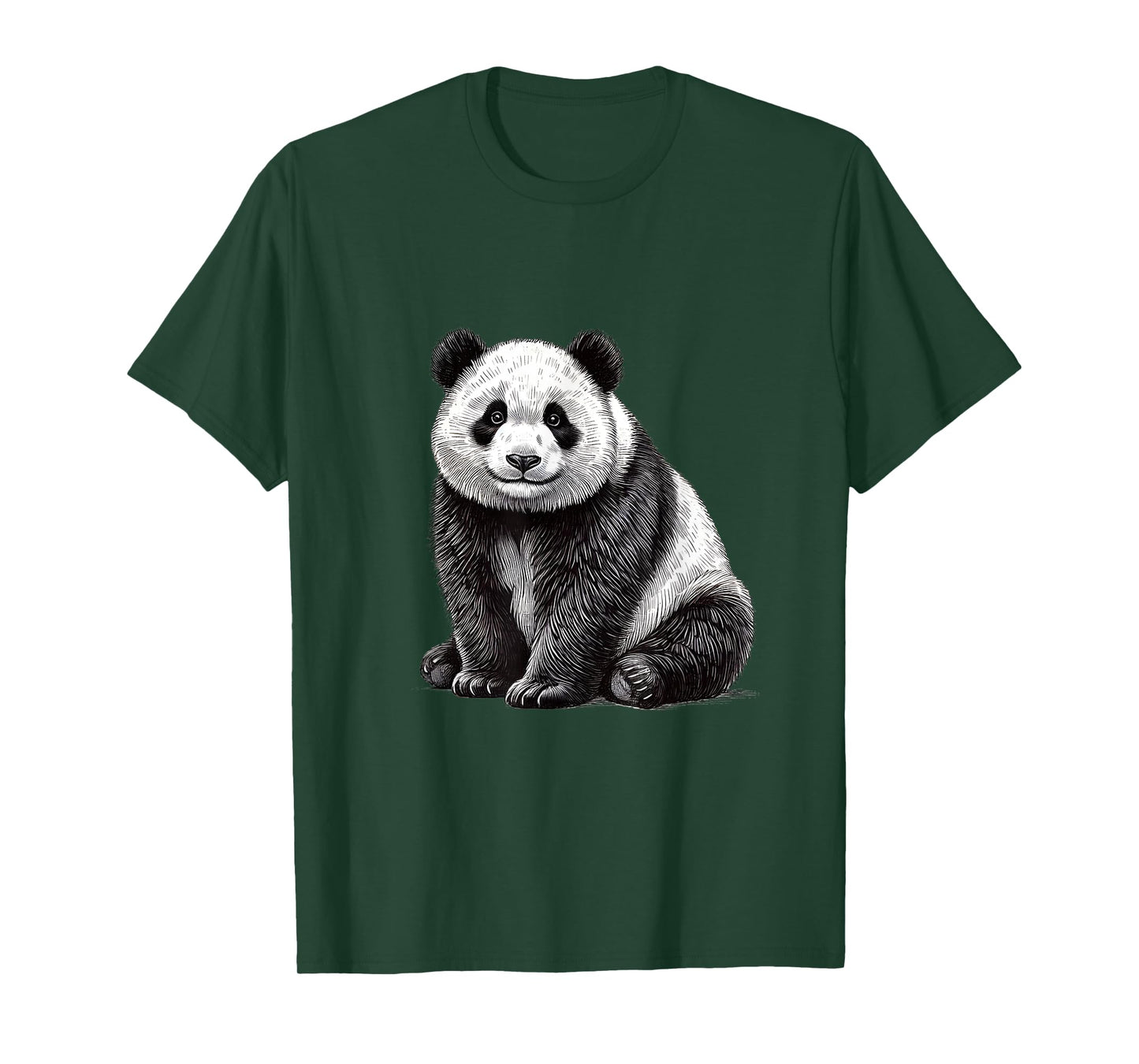Cute Panda Illustration T-Shirt