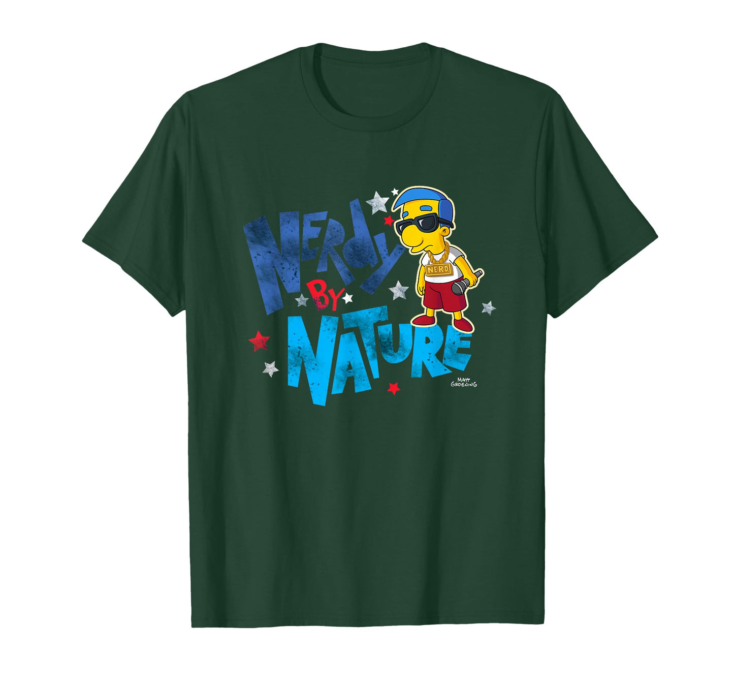 The Simpsons Milhouse Nerdy By Nature T-Shirt