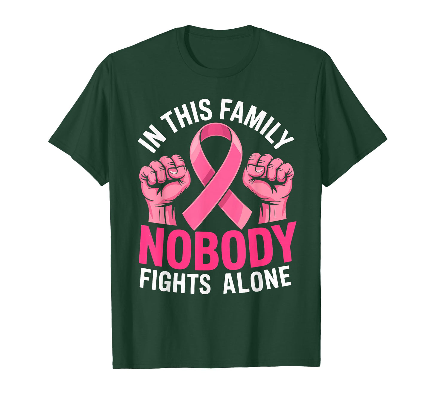 Breast Cancer Support Pink Ribbon Breast Cancer Awareness T-Shirt