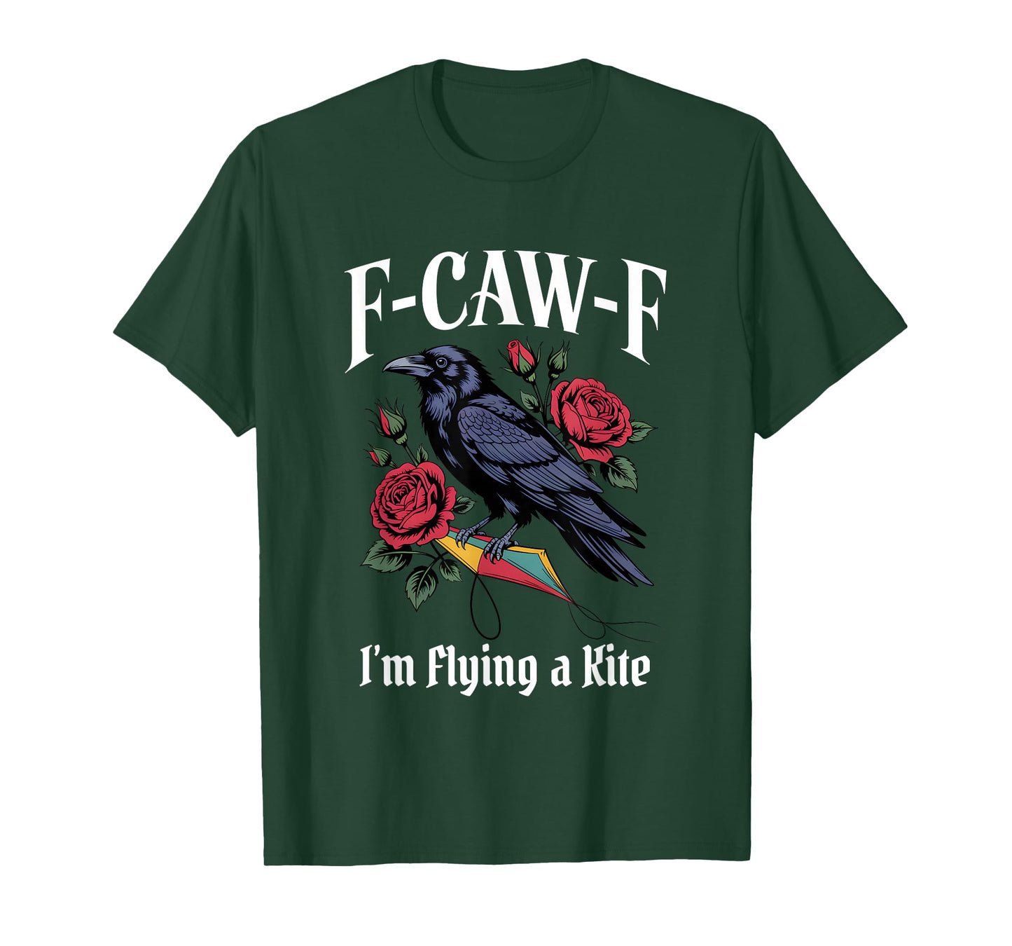 Funny F-Caw-F Flying Kite Gothic T-Shirt