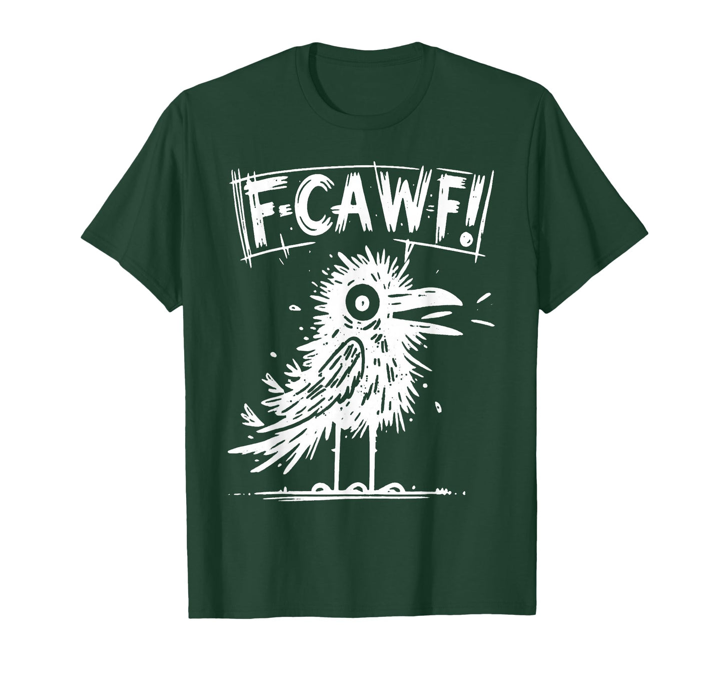Funny Crow Shirt F-Caw-F Bird Humor Graphic T-Shirt