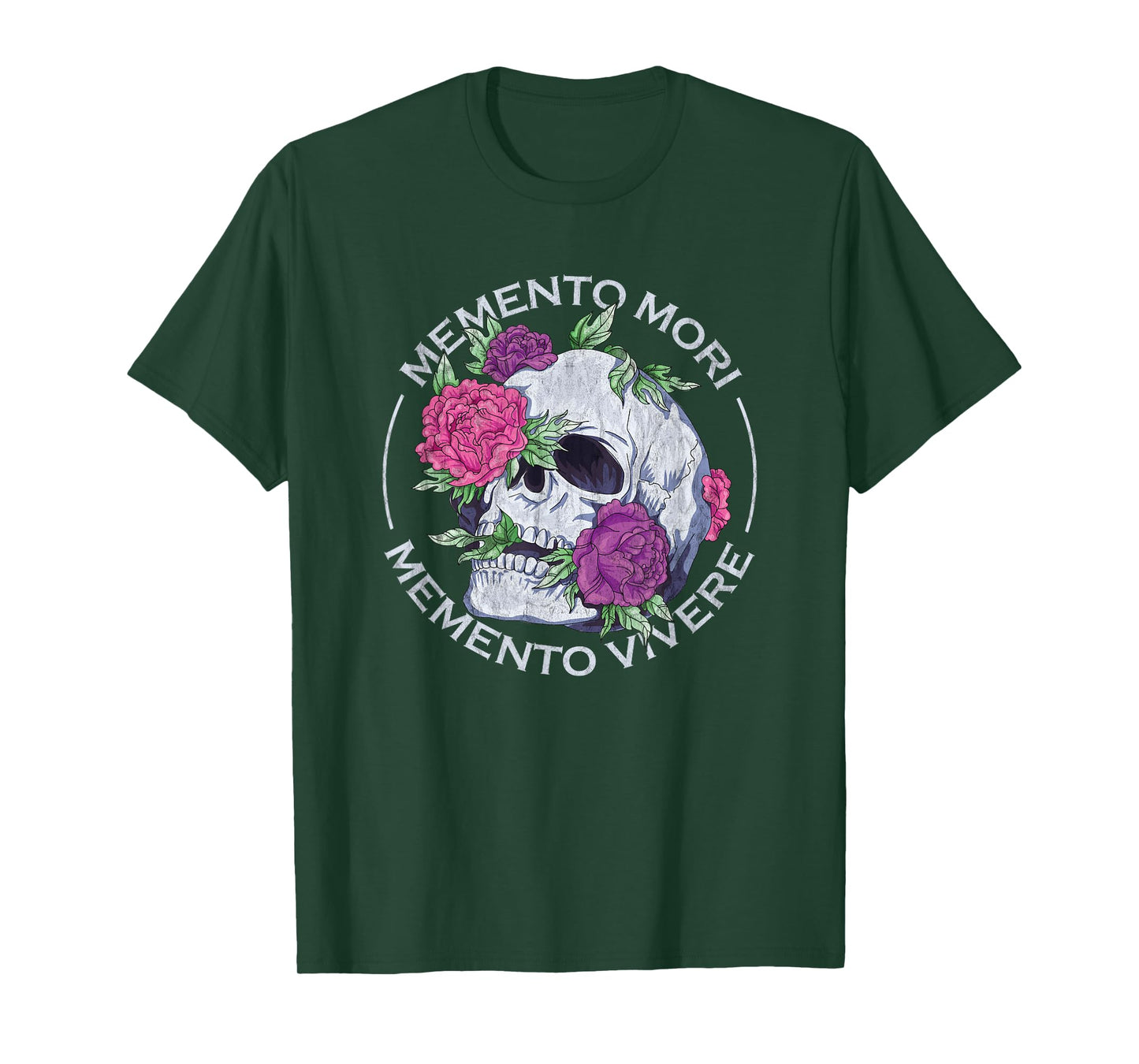 Memento Mori Memento Vivere Latin Stoic Saying T-Shirt
