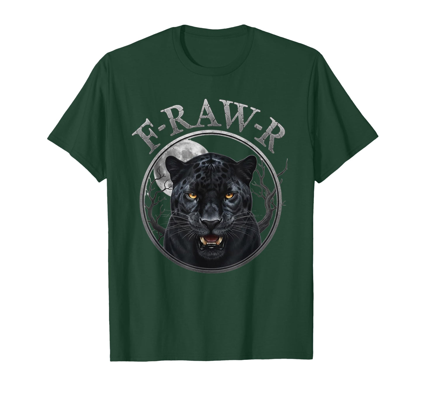 Black Panther, R-Raw-R Black Tiger Gothic Funny Jaguar Humor T-Shirt