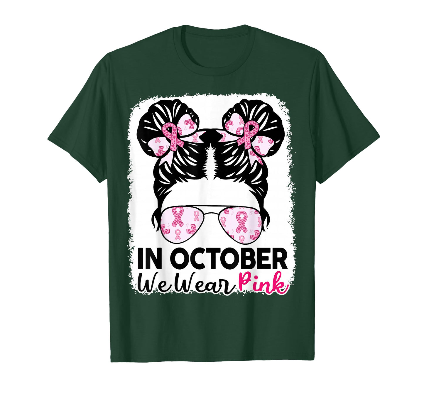 Breast Cancer Awareness October Wear Pink Kids Girl Toddler T-Shirt
