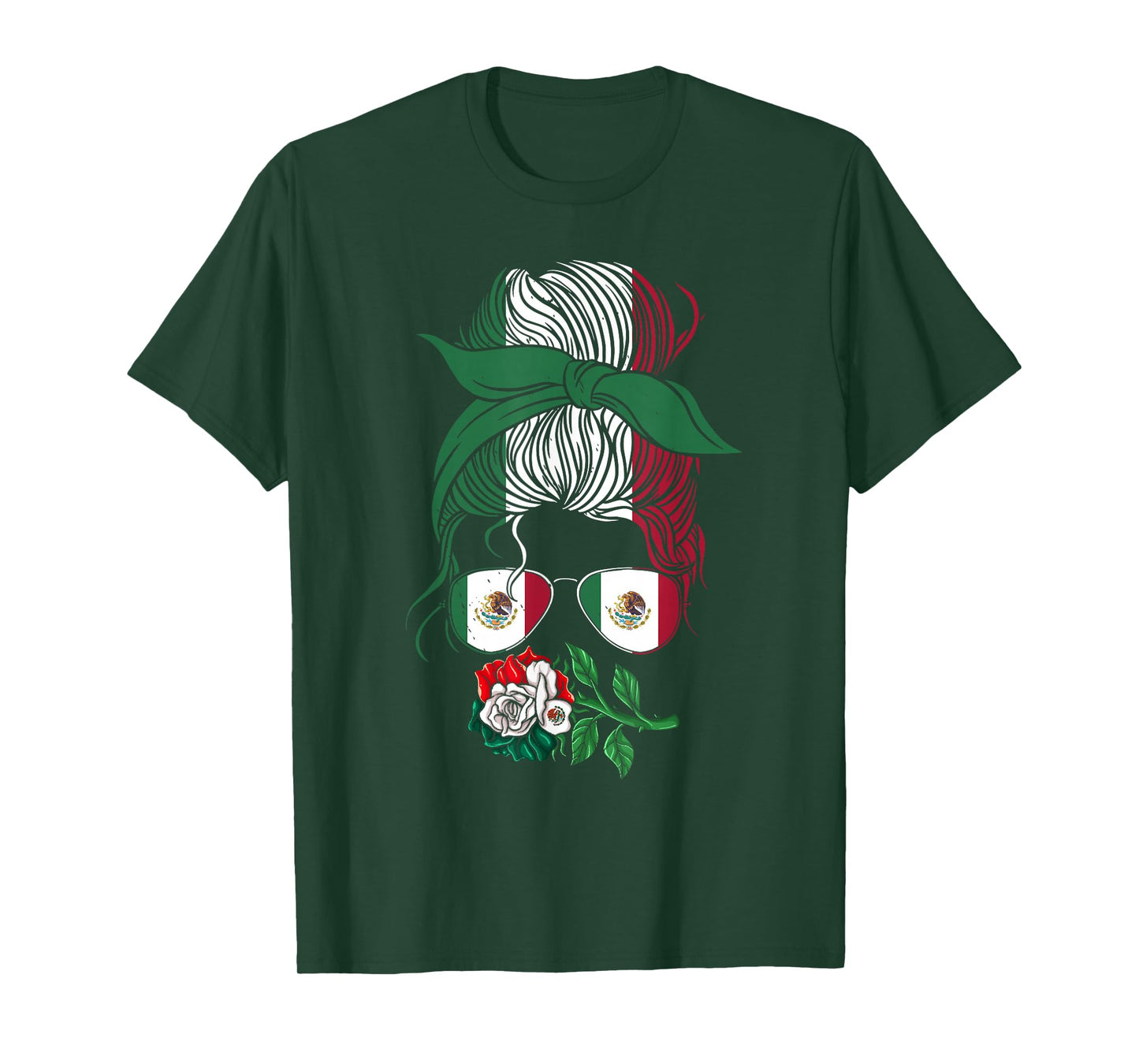 Mexico Gift Rose Tijuana Mexican Hispanic Pride Poncho T-Shirt