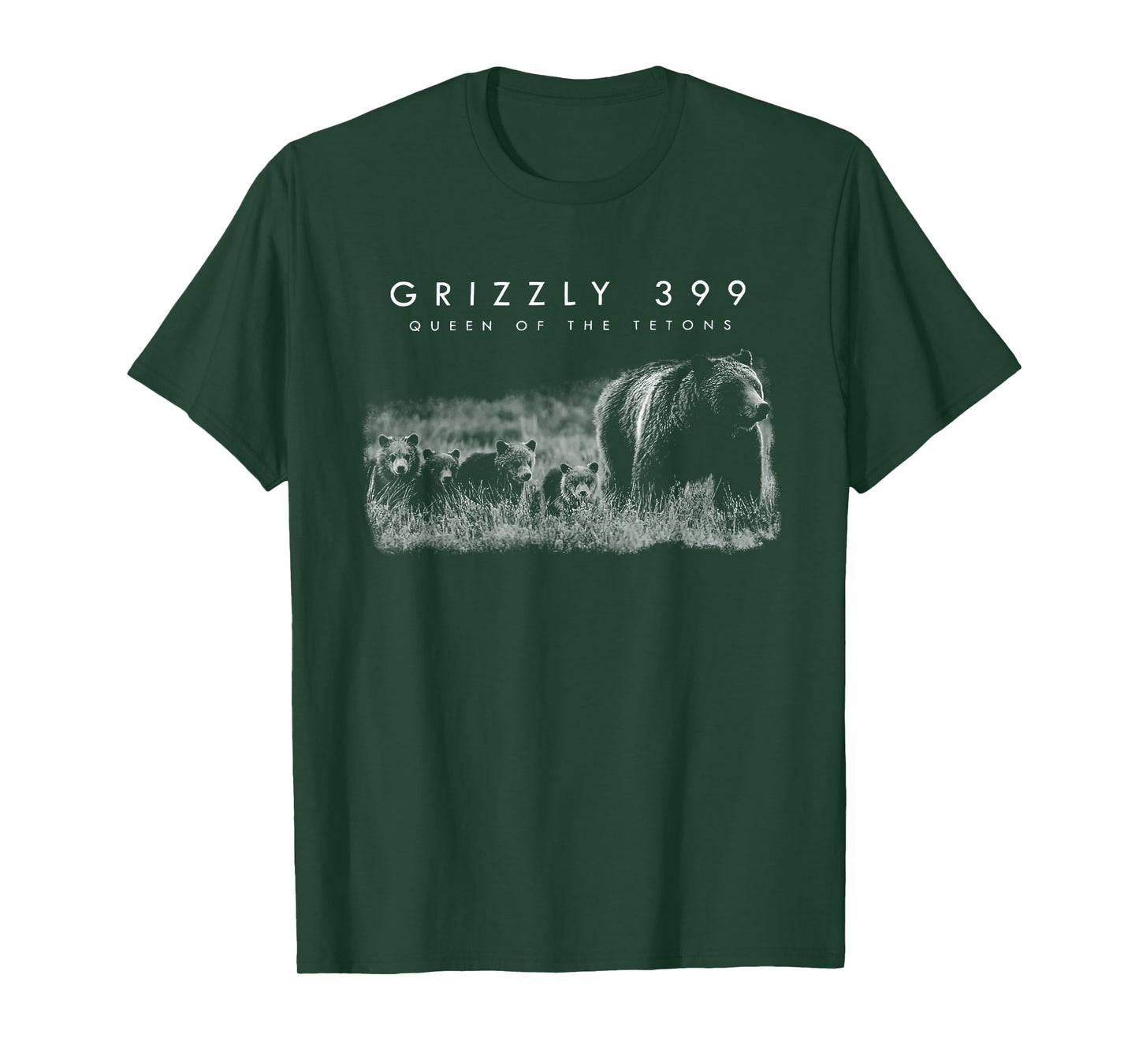 Bear Lovers Queen Of The Tetons Grizzly 399 National Park T-Shirt