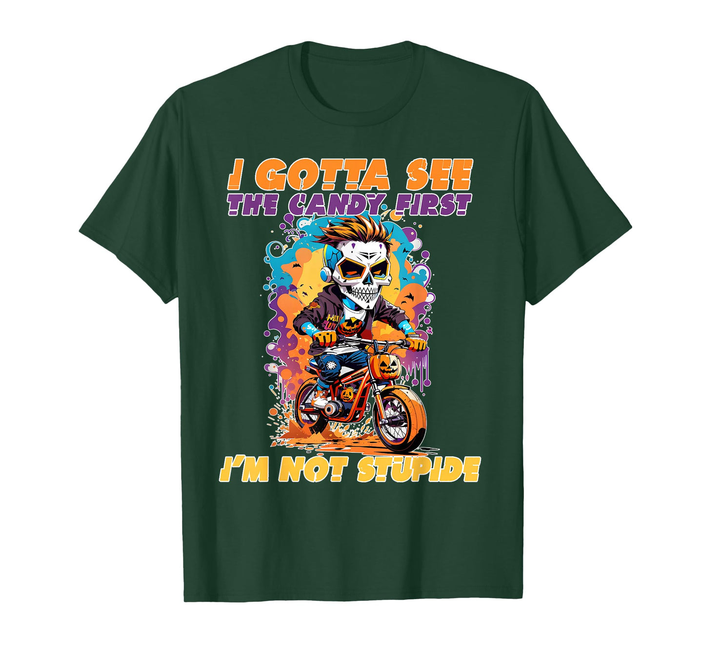 I Gotta See The Candy First Halloween, Skeleton, Zombie T-Shirt